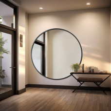 Круглое большое зеркало в раме Отилия-2 
